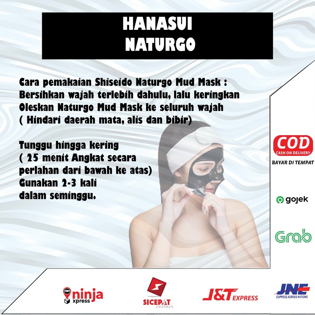 [ SACHET ] Hanasui Naturgo / Naturgo BPOM / Masker Lumpur