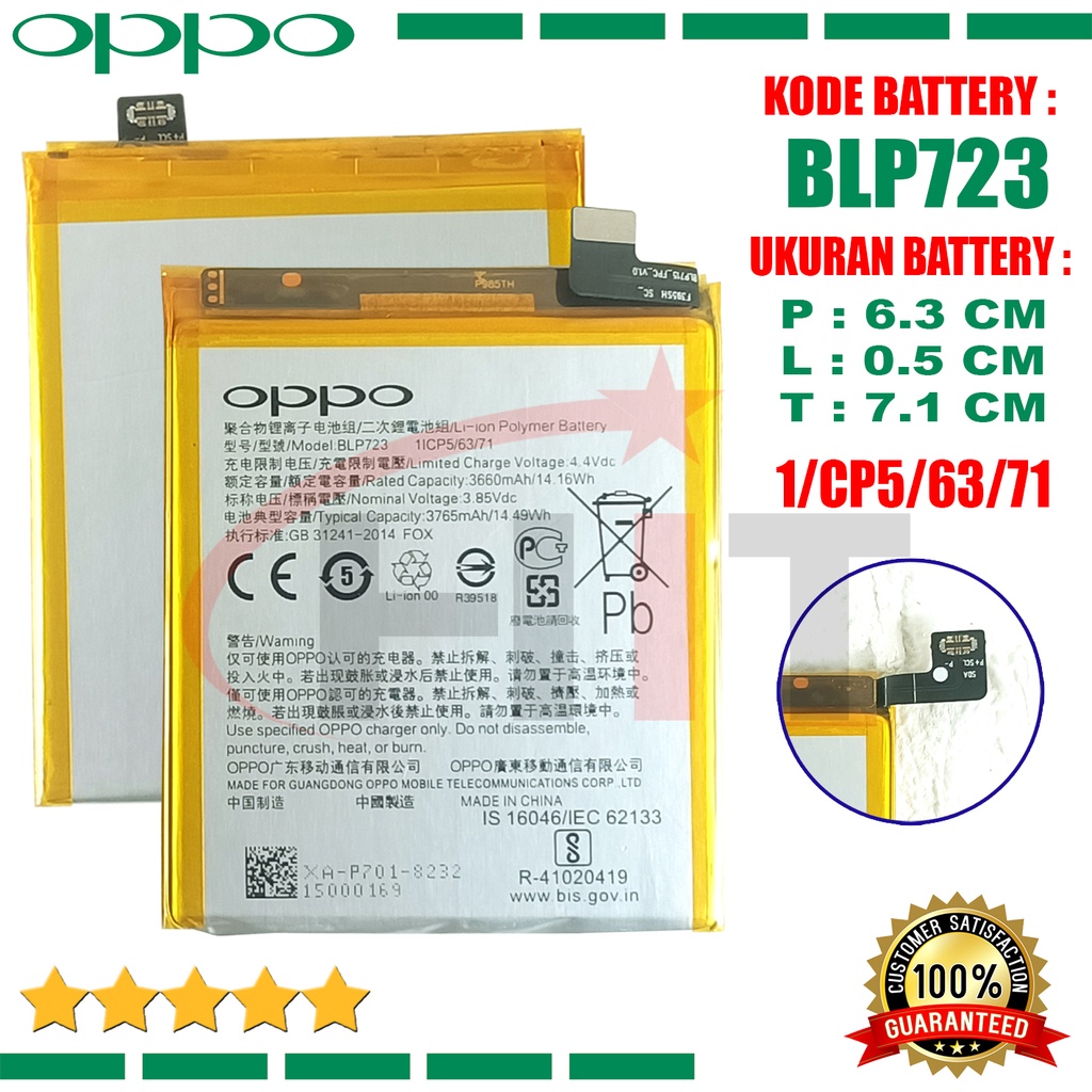 Baterai Battery REALME BLP723 Tipe Hp Realme X - RMX1903 - RMX1901