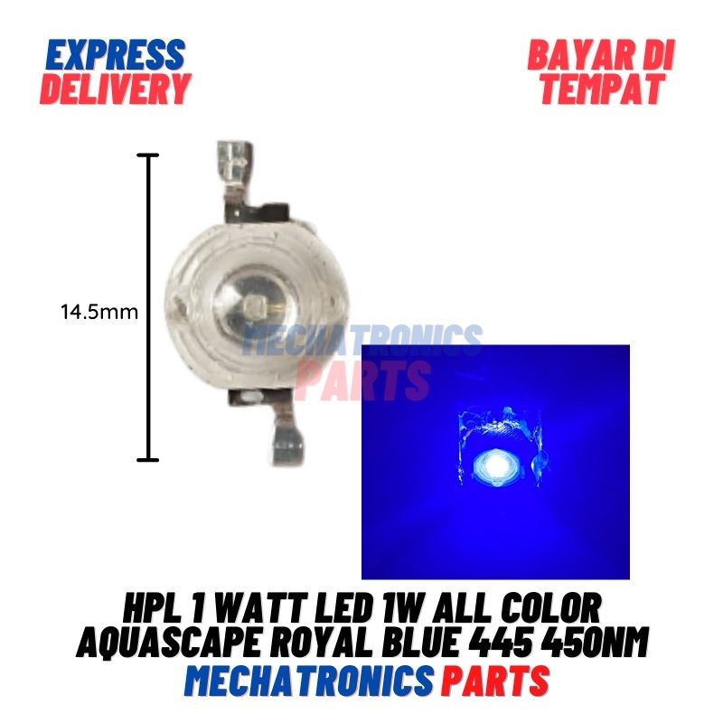 HPL 1 WATT LED 1W ALL COLOR AQUASCAPE ROYAL BLUE 445 450nm