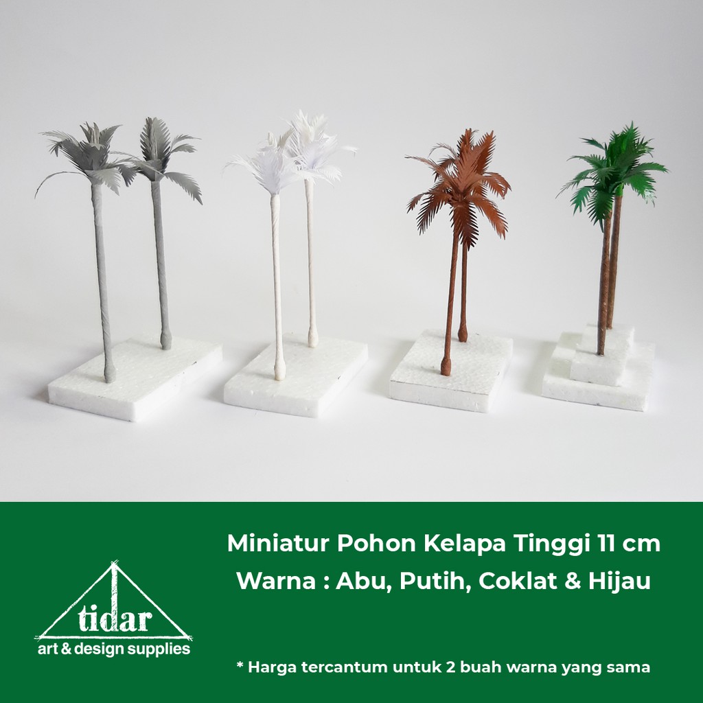

[MR] MH - Miniatur Maket Pohon Kelapa Tinggi 11 cm / Coconut Tree