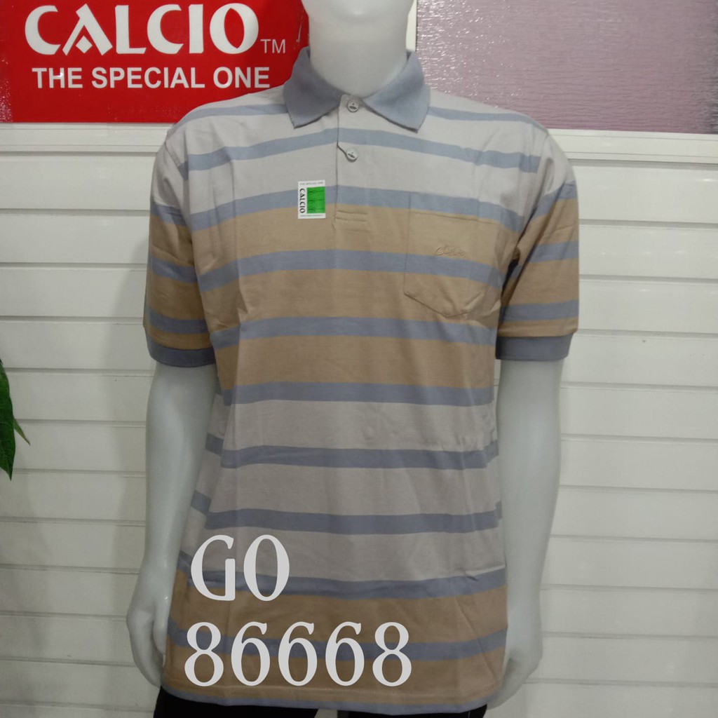 gos CALCIO+ POLO SHIRT PRIA CASUAL BIG SIZE 100% Original Branded BK3