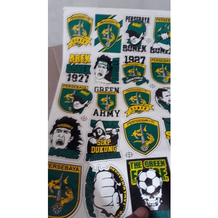

stiker permanen bola persebaya 1lembar