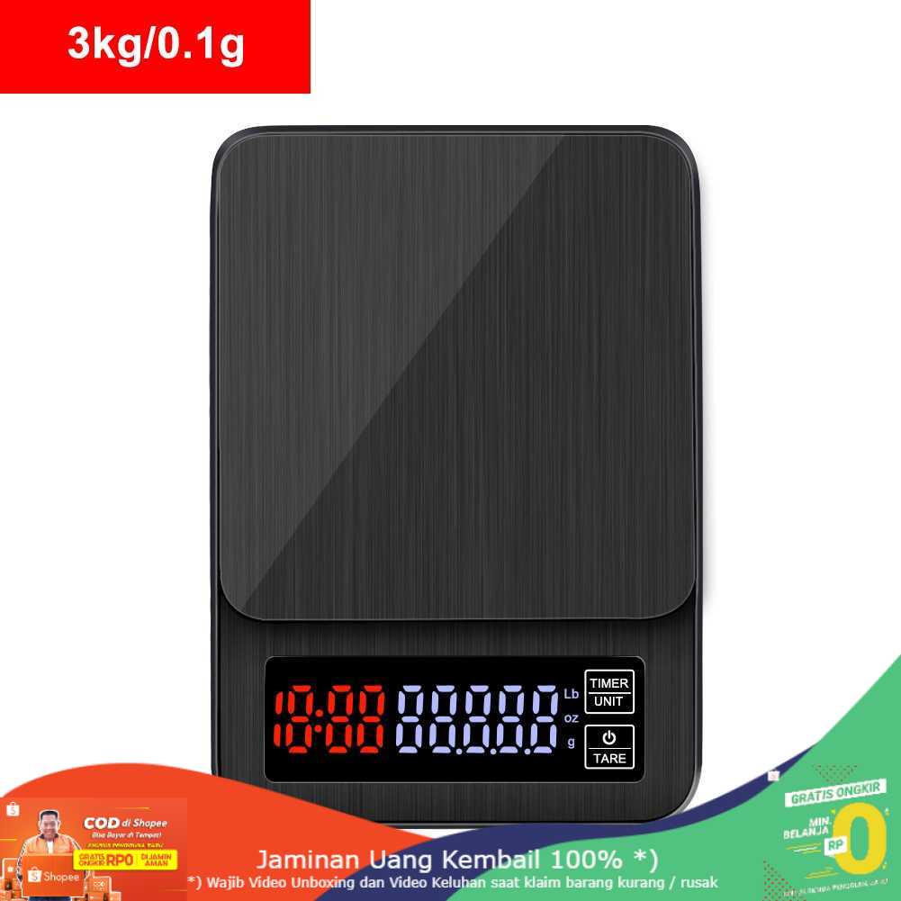 (BISA COD) RVOSTR  Digipounds Timbangan Dapur Mini Digital Coffee Scale - TSC10