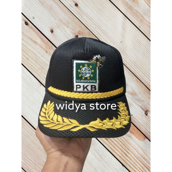 Topi jaring partai PKB/Topi PKB/Topi partai PKB hitam terbaru