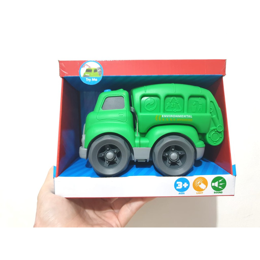 Toys Kingdom Cruzer City Action Sanitation Truck Light Sound/ Truk Sampah/ Mobil Sampah/Mainan music