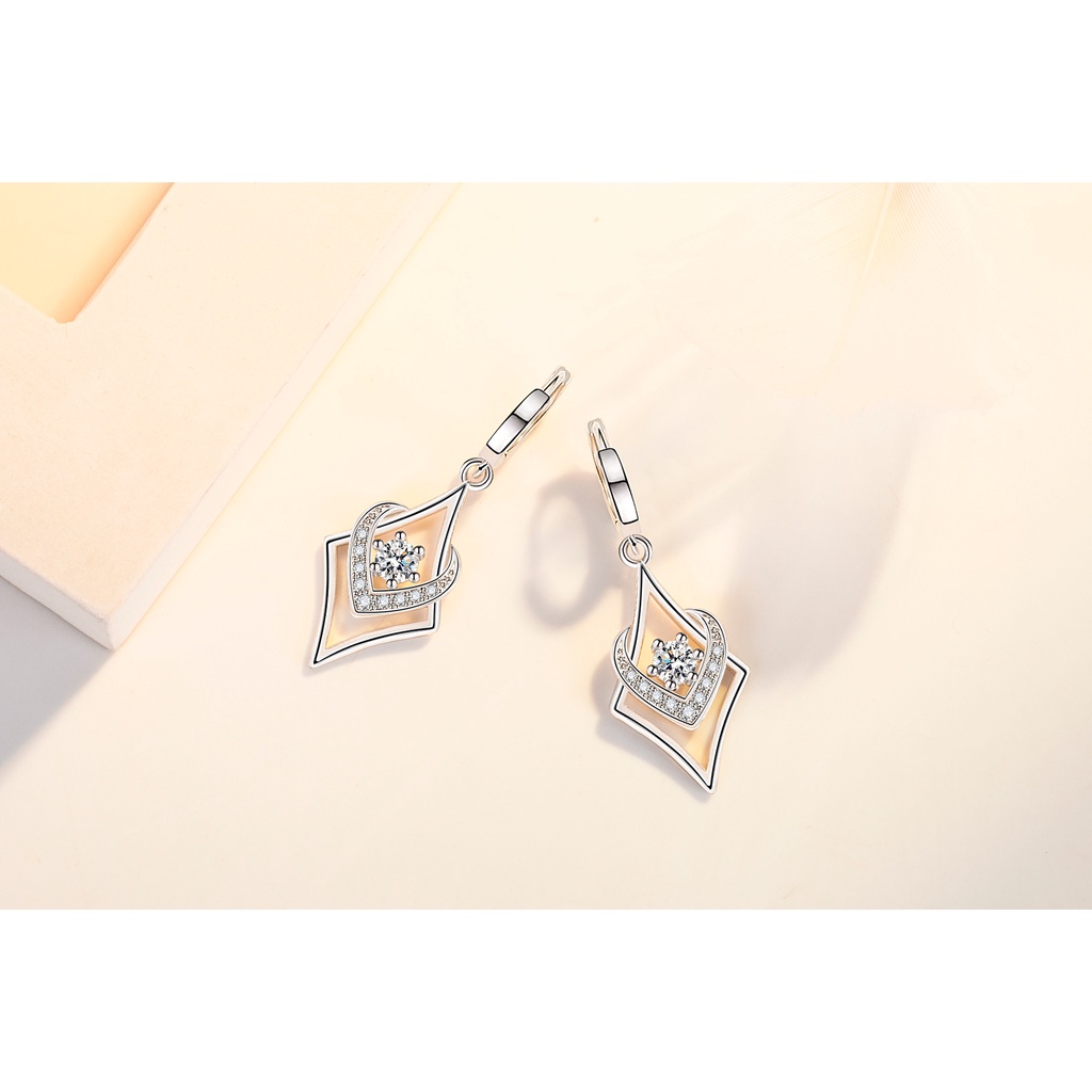 Anting Perak 925 Wanita Cinta Anting-Anting Fashion Perhiasan/Subang Telinga anting perempuan