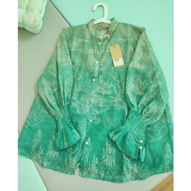 Buttonscarves El Mar Minorca Shirt Aqua M - Benang Jarum