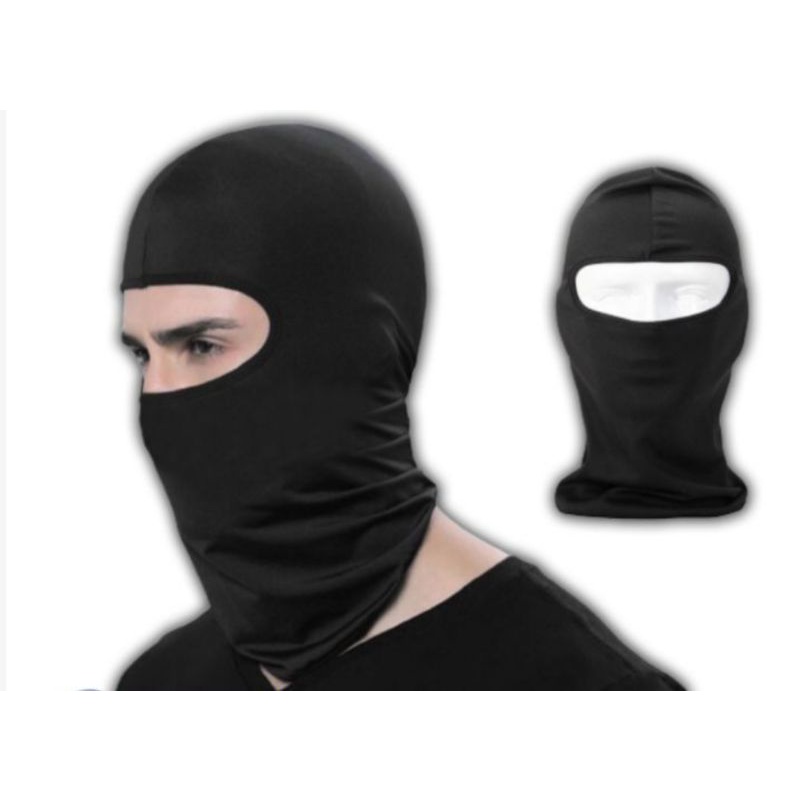MASKER BUFF NINJA,BUFF MOTOR NINJA,BUFF FULL FACE,BUFF MOTOR,BUFF HITAM POLOS,MASKER BUFF HITAM POLO