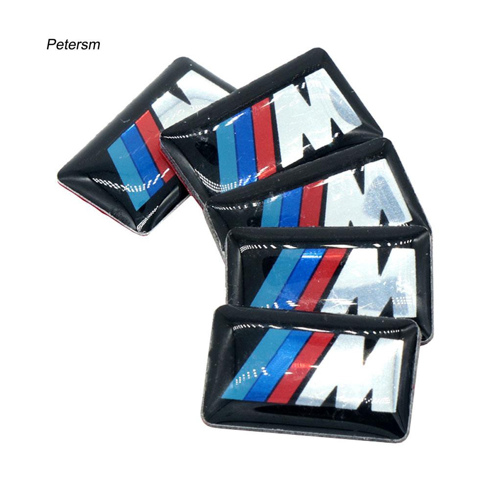 Ptsm _ S Stiker Emblem / Badge untuk Stir Mobil BMW