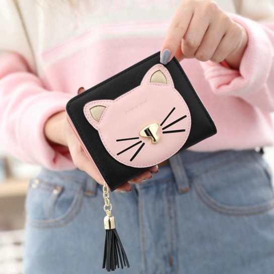 DOMPET CAT FACE - Dompet lipat wanita