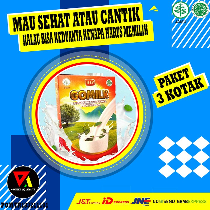 

[ Terbukti khasiatnya ] gomilk jamu sehat wanita vitamin kulit cewek susu kambing etawa daun kelor
