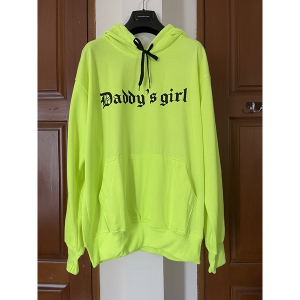 Sweater Hoodie, Hijau Neon (D038)