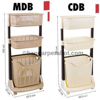 Keranjang Laundry Besar-Keranjang Laundry 3 Susun-Keranjang Laundry Rovega--Keranjang Pakaian Kotor