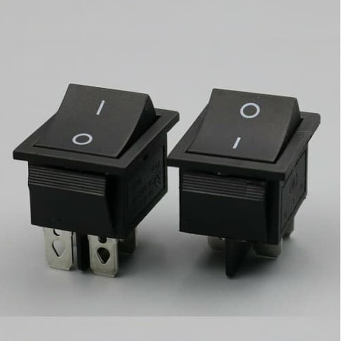 Saklar Switch Besar On Off 4 Pin Hitam Rocker Switch Power Saklar Shopee Indonesia