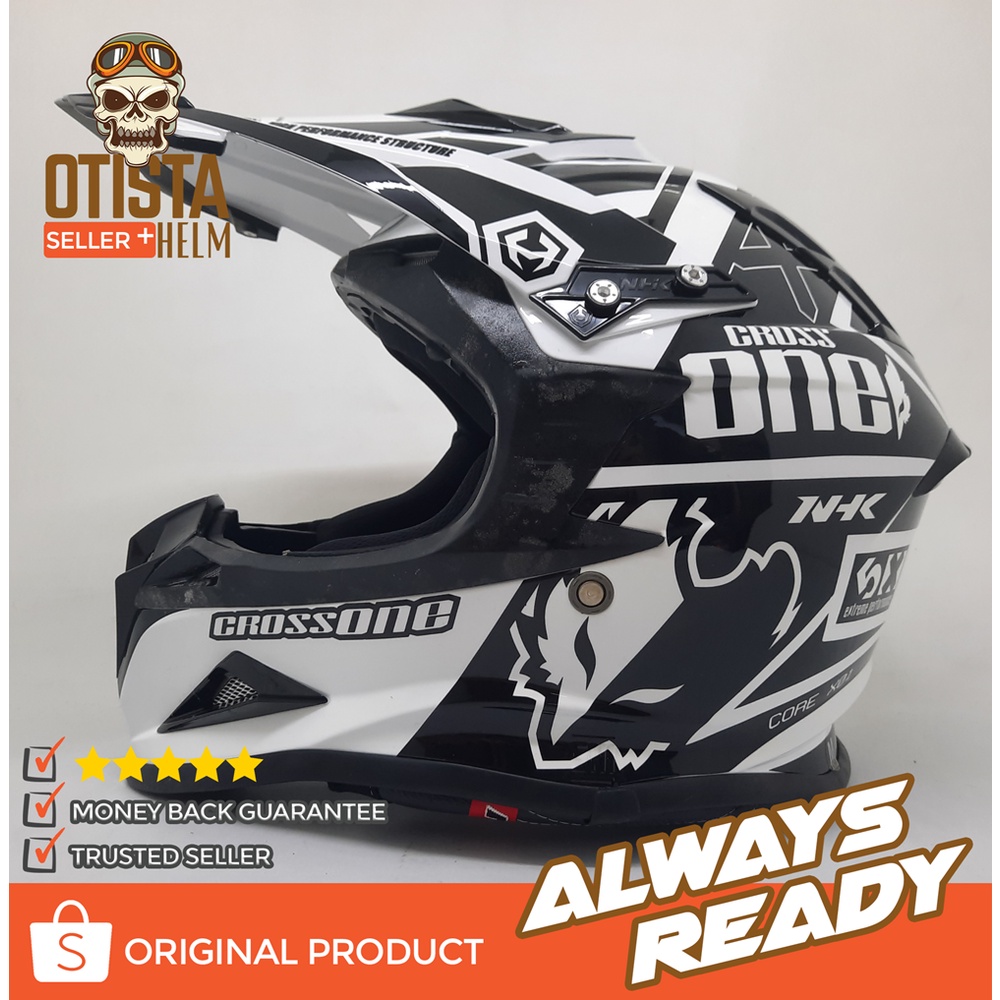 HELM NHK FULL FACE CROSS ONE CUSTOM ALTERFOX NON VISOR