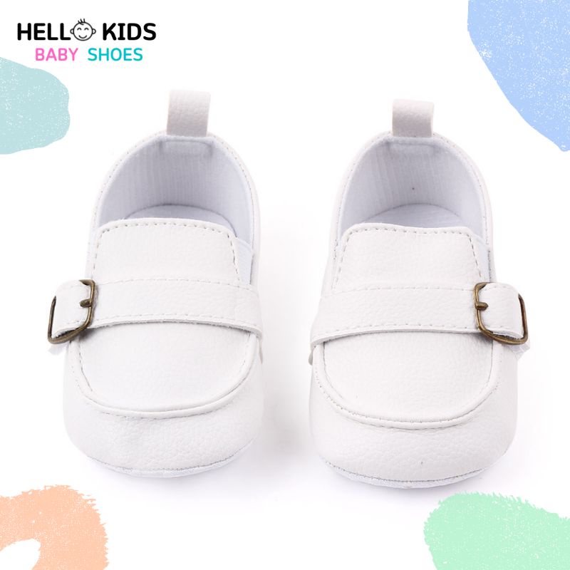 Sepatu Bayi Laki laki Perempuan Umur 0-12 Bulan Sepatu Prewalker Bayi Laki laki Perempuan 0 6 12 14 Bulan Baby Shoes Laki Laki Perempuan Umur 1 Tahun Sepatu Bayi Slip On Lagi laki Perempuan Umur 1 tahun Putih HK004