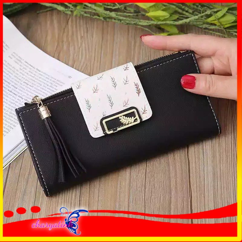 Charyatink - Dompet Kartu Pouch Wanita Terbaru Murah Simple Kekinian Panjang Wanita Korea