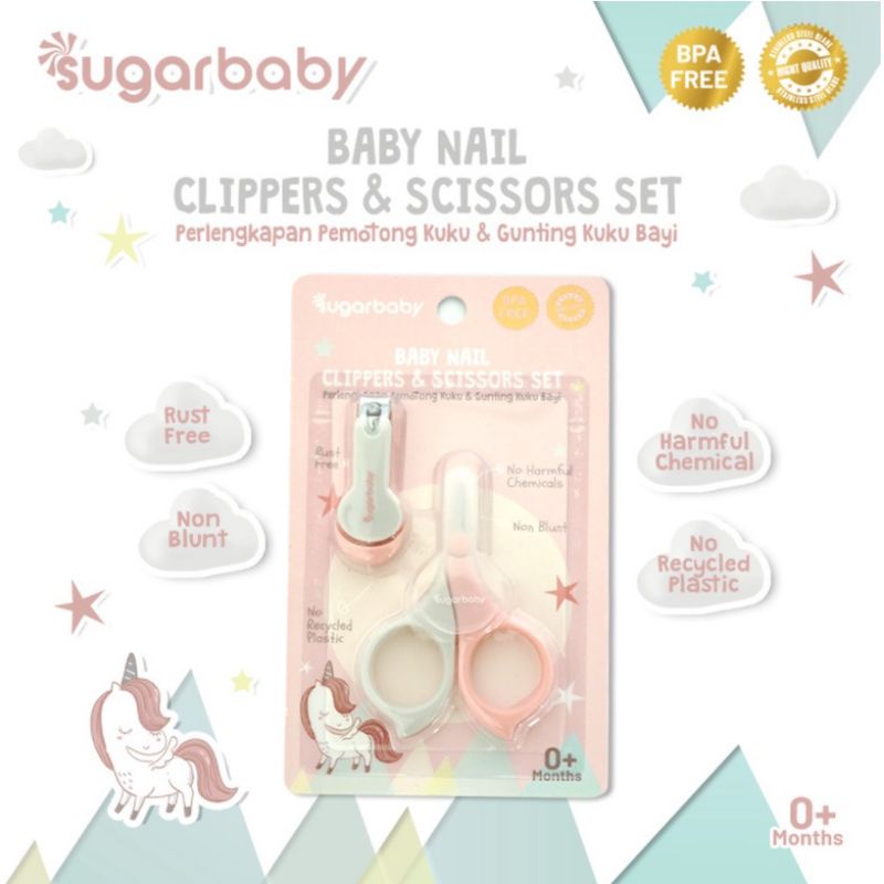 PERLENGKAPAN GUNTING KUKU BAYI - 5in1 MANICURE SET SUGARBABY / NAIL CLIPPERS - GUNTING KUKU BAYI SUGARBABY