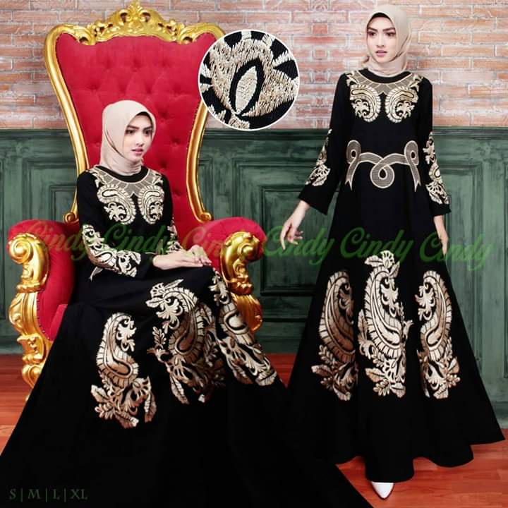 murah gamis bordir turkey-jubah bordir turkey- busana muslim - abaya bordir remaja terbaru-abaya bordir arab kekinian-abaya bordir turki terbaru-motif bordirABUK MELENGKUNG