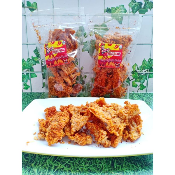 

keripik kulit pedas kulit crispy