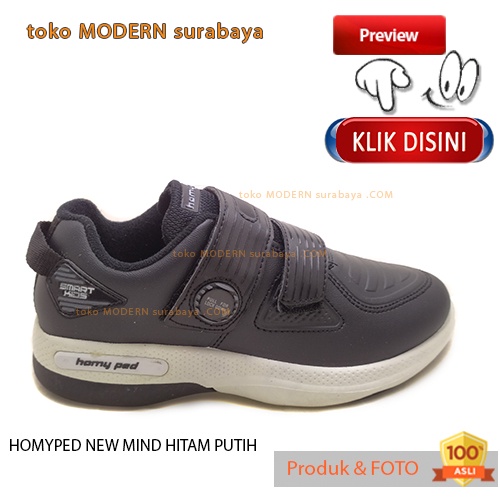 Sepatu Anak sekolah sneaker velcro HOMYPED NEW MIND