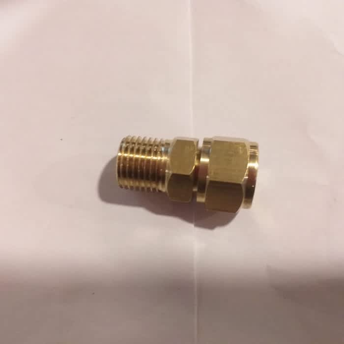 Male conector 1/4 × 1/4 drat kuningan