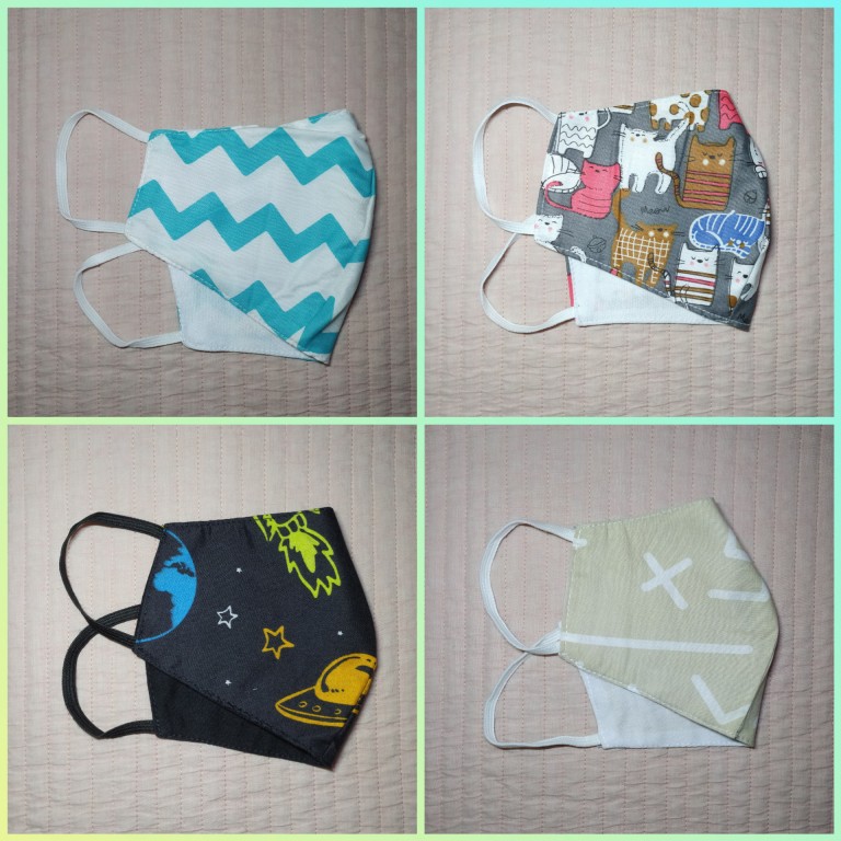 Masker kain dewasa katun jepang 2 ply non medis motif lucu
