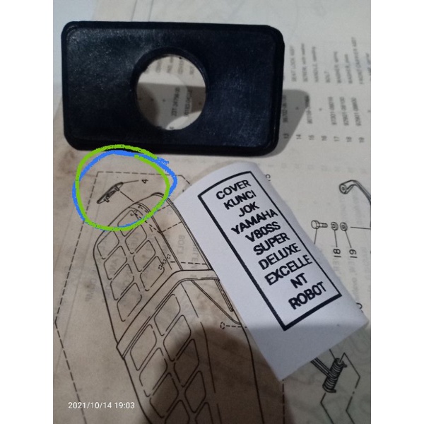 Cover Kunci Jok Sadel Yamaha V80Ss V80Sdx Super Deluxe  Robot Excellent ET80