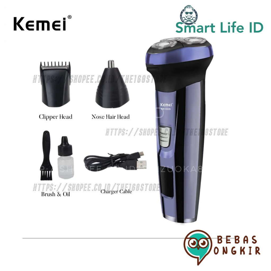 Kemei Alat Cukur Rambut KM 3590 550 600 690 2003 526 640 50311506 Hair Clipper Cukuran Multi Fungsi