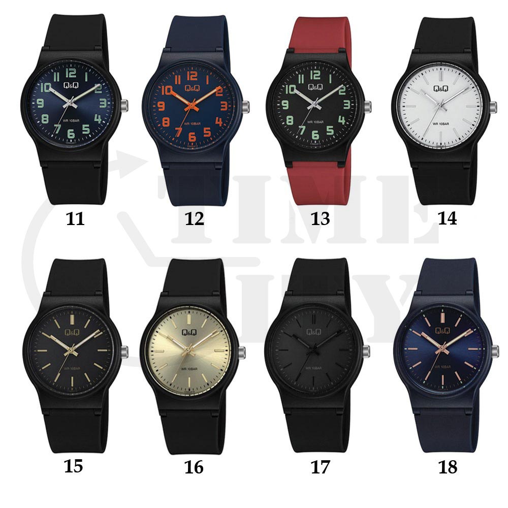 QQ Q&amp;Q Original VS50 NEW SERIES Jam Tangan Pria - Hitam - Karet