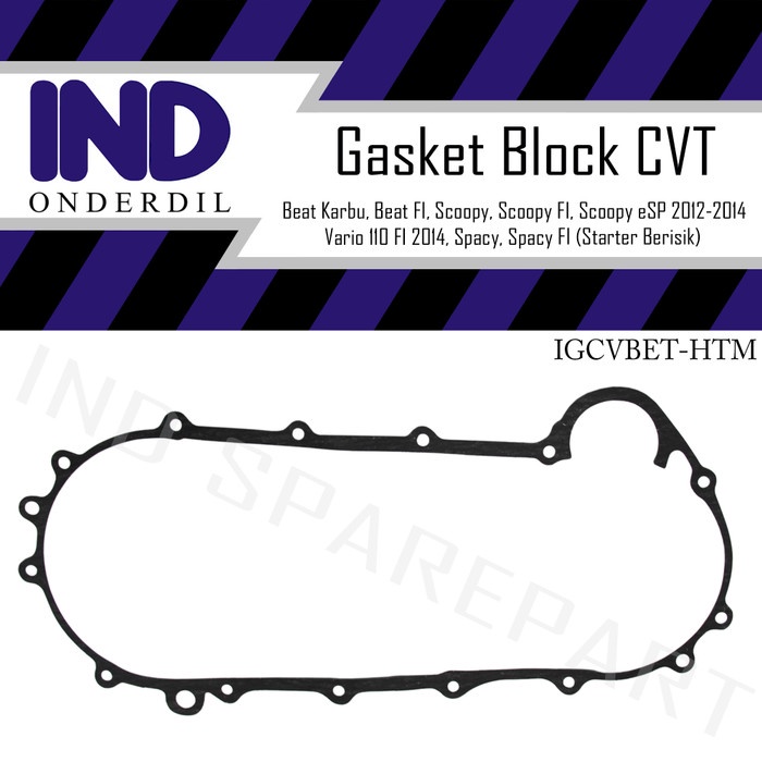 IND Onderdil Gasket-Packing Cylinder Block Head Atas CHTP Hitam Beat-FI/Scoopy-FI-eSP/Vario 110 FI