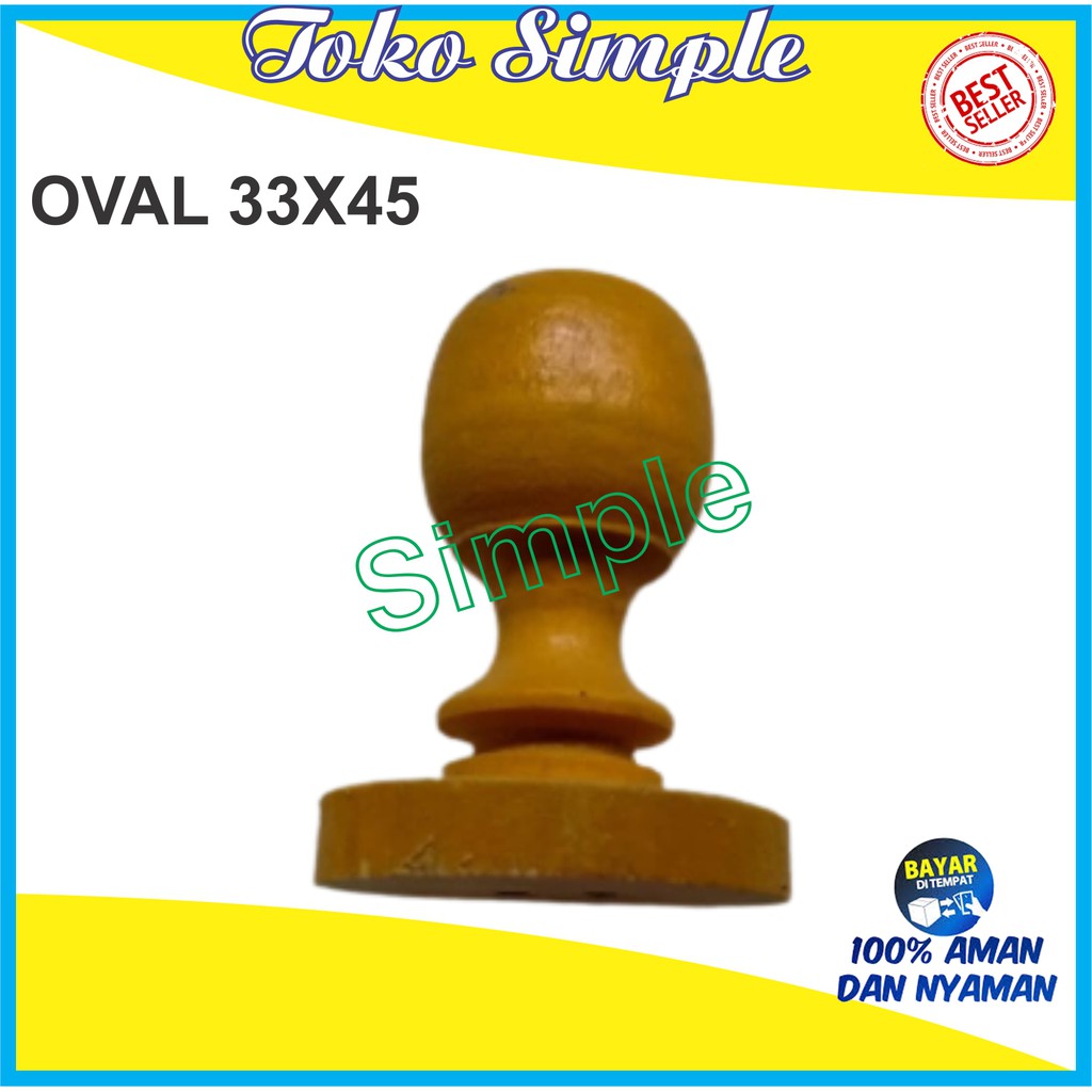 

GAGANG STEMPEL KAYU OVAL UKURAN 45X33 MURAH