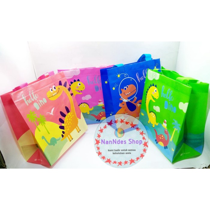 

PROMO Tas Ulang Tahun hello Dinosaurus / Tas Souvenir UlTah / Goodie bag