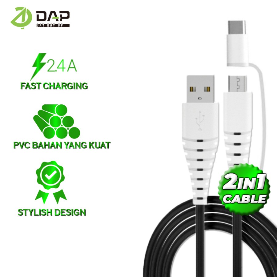 Kabel Micro DAP D-S30M Kabel Data Micro USB Fast Charging - ISI 30 -