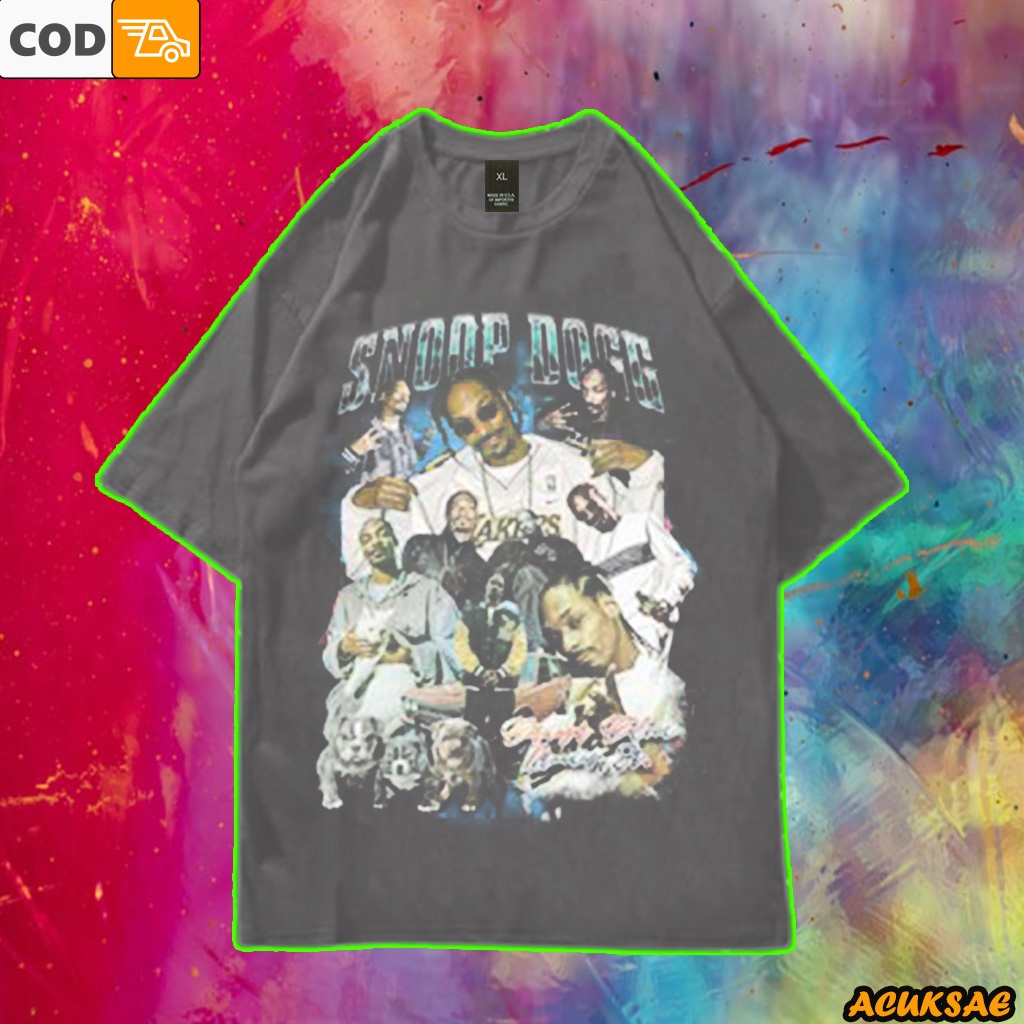 T-shirt Oversized Rapper SNOOP DOGG Vintage Rap Tee