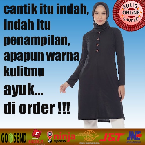 Baju Atasan Muslim Wanita Manset Tunik Fashion Wanita Original DMT-181
