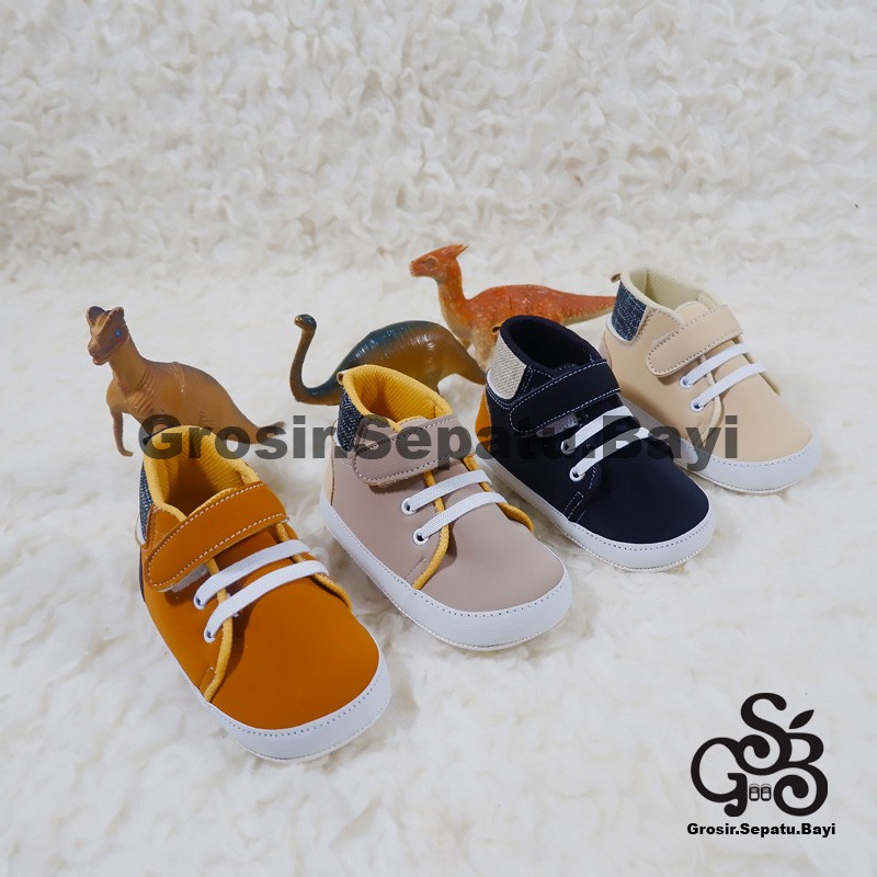 sepatu bayi baby shoes prewalker laki laki perempuan umur 2 - 14 bulan model Basket Case