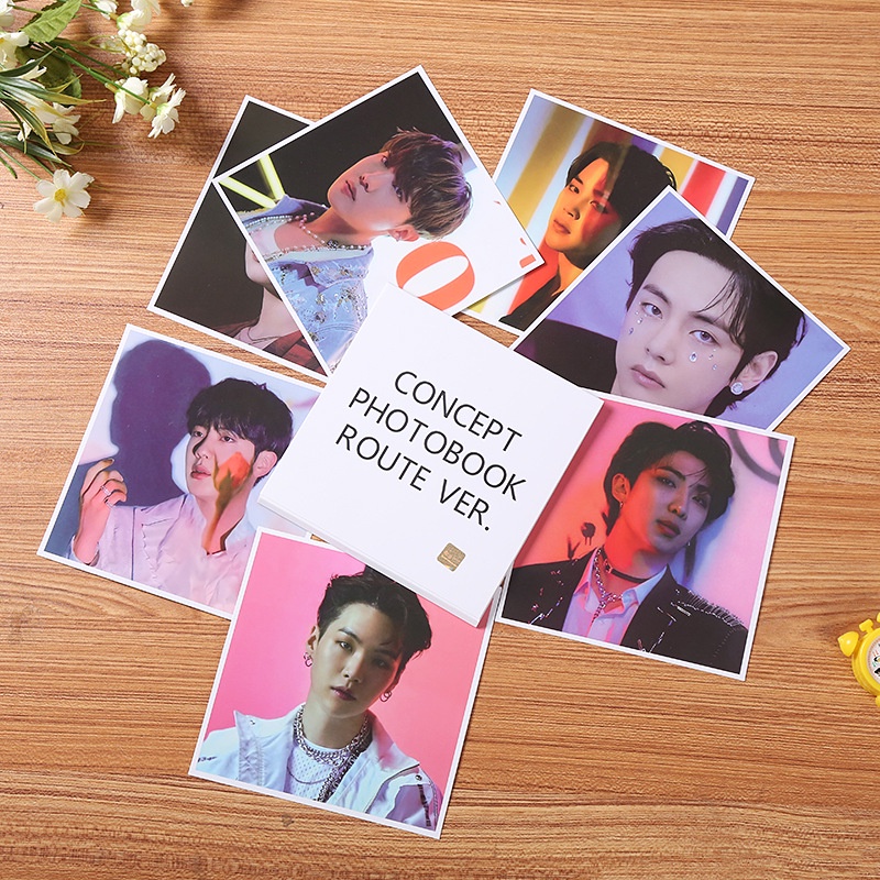 7pcs / set Kartu Foto BTS Map of the Soul On: E Concept