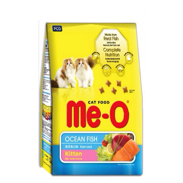 Meo Kitten Oceaan Fish 1,1Kg / Makanan Kucing Me O 1,1 Kg