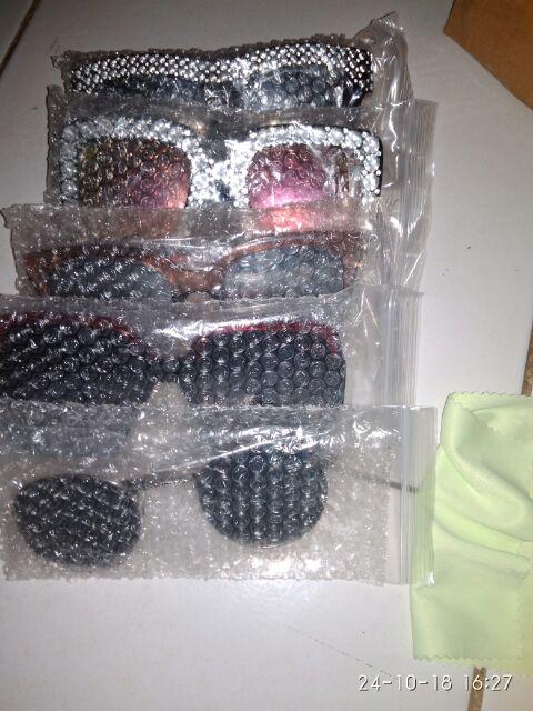 [bayar Di Tempat]kacamata Sunglass Bentuk Kotak Gaya Retro Untuk Wanita