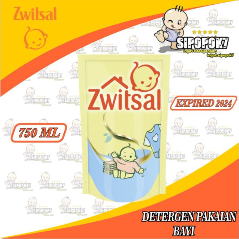 zwitsal baby fabric detergent bayi 750ml