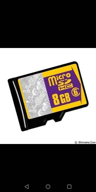 MEMORY V-GEN 8GB MICRO SD CARD CLASS 6