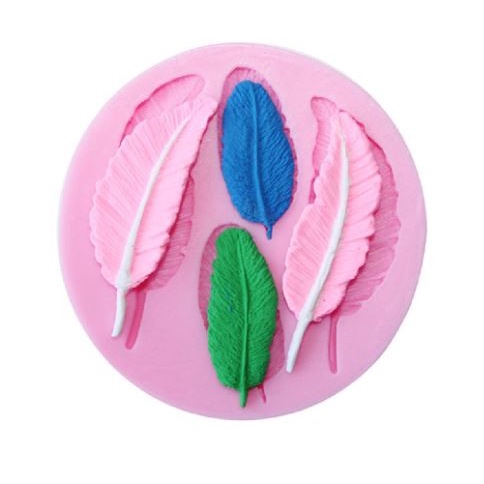 3D Silicone Mold Fondant Cake Decoration - Feathers Shape