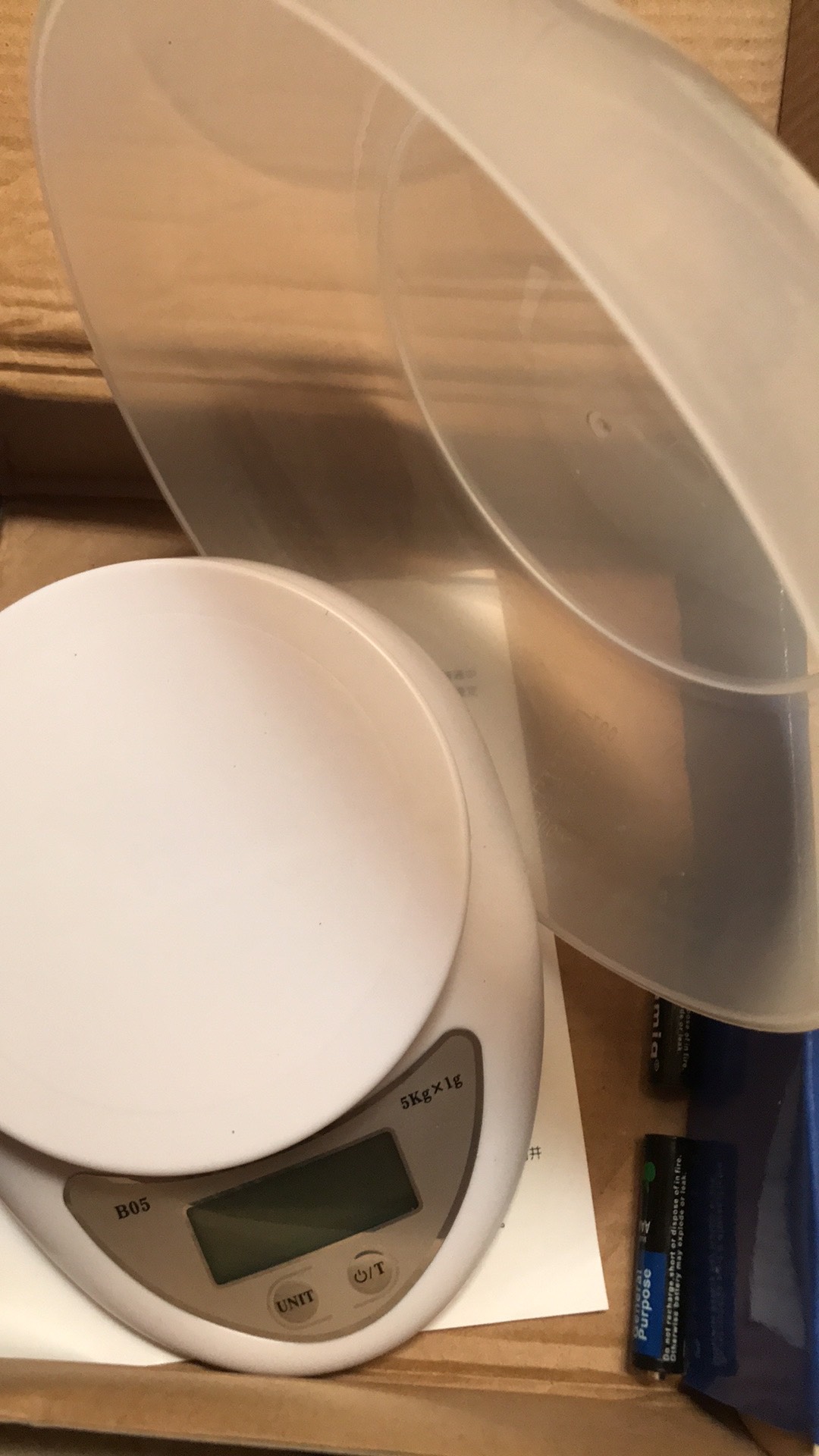 Timbangan Dapur Mangkok Digital Dus Biru Timbangan Kue Timbangan Serbaguna