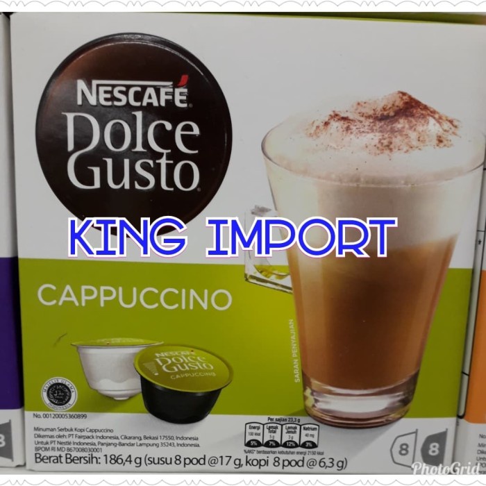 

Kopi - Nescafe Dolce Gusto Capucino Coffee/Kopi Pod Cappuccino