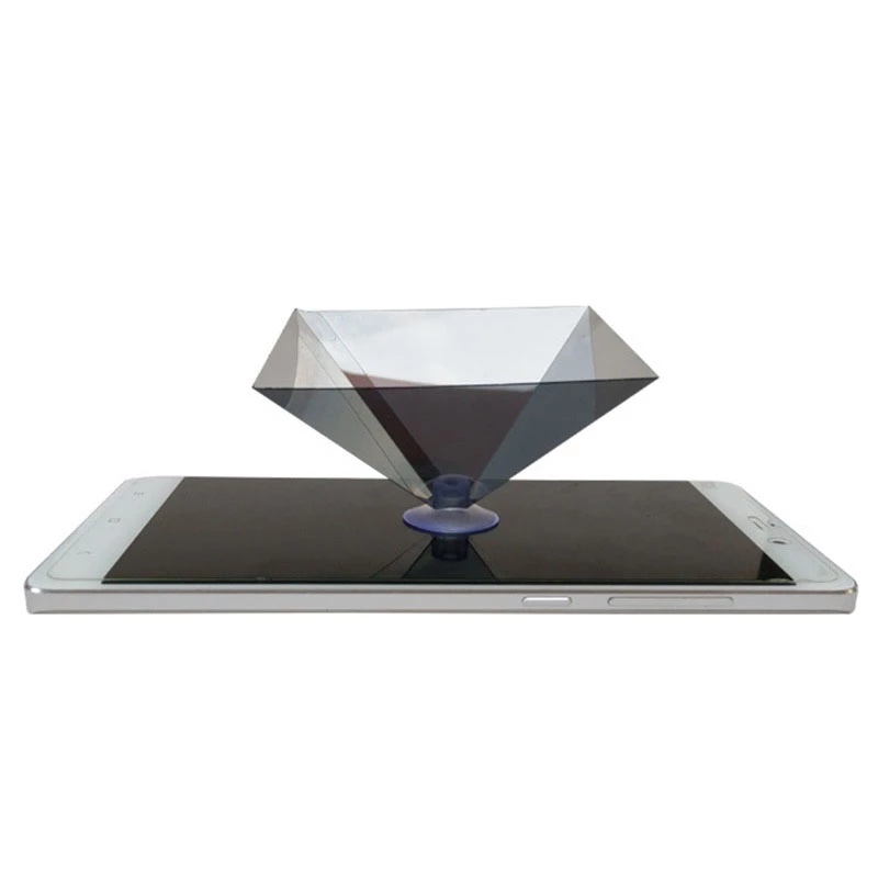 Durable Portable Mini DIY 3D Hologram Pyramid Smart Phone Screen Projector