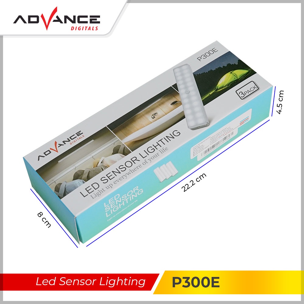 【Garansi 1 Tahun】ADVANCE Touching LED Night Light P300E Smart Night Lamp with Remote USB Charge