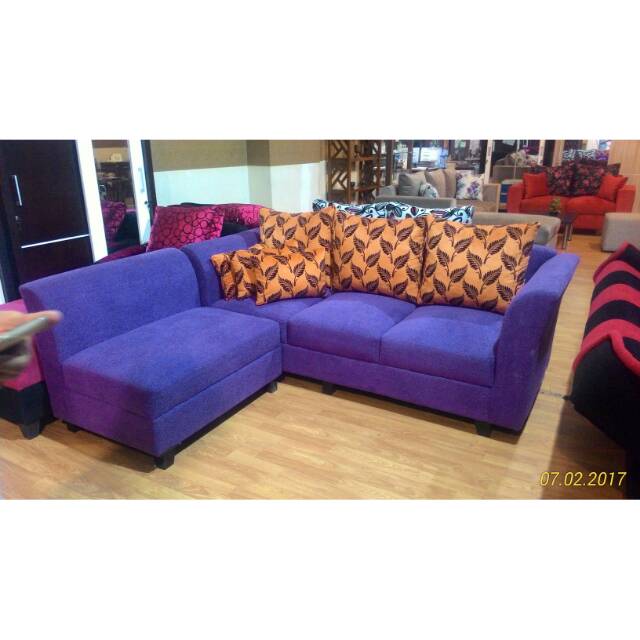 Sofa L ungu minimalis