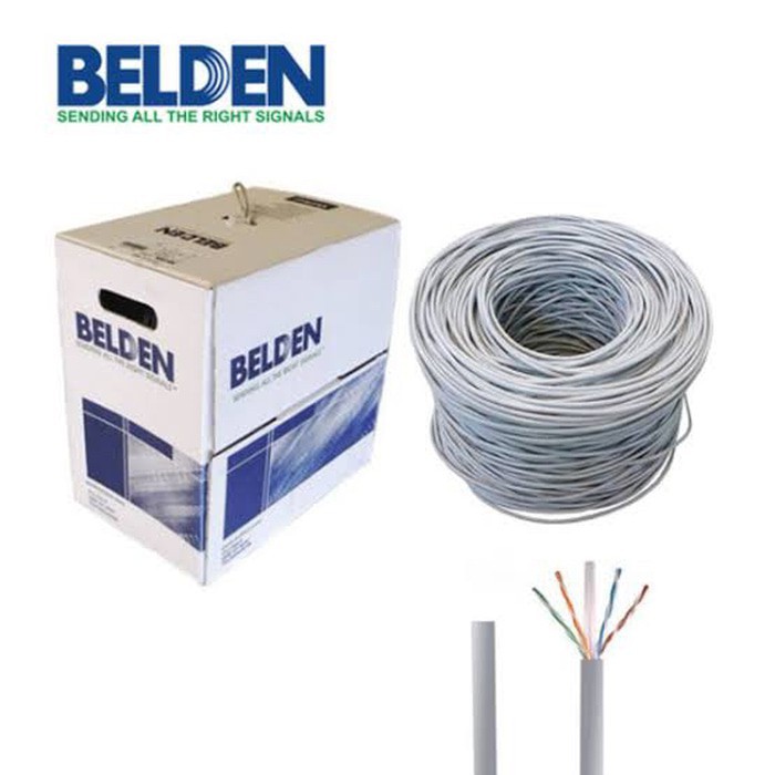 Kabel Lan Belden Cat 6 USA Eceran Cable UTP Cat6 Siap Pakai 3 Meter