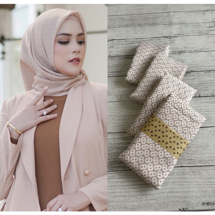 Hijab Denay/ Segiempat Denay/ Lasercut/ Denay/ Kerudung Motif Baru/ Jilbab Denay-DENAY L